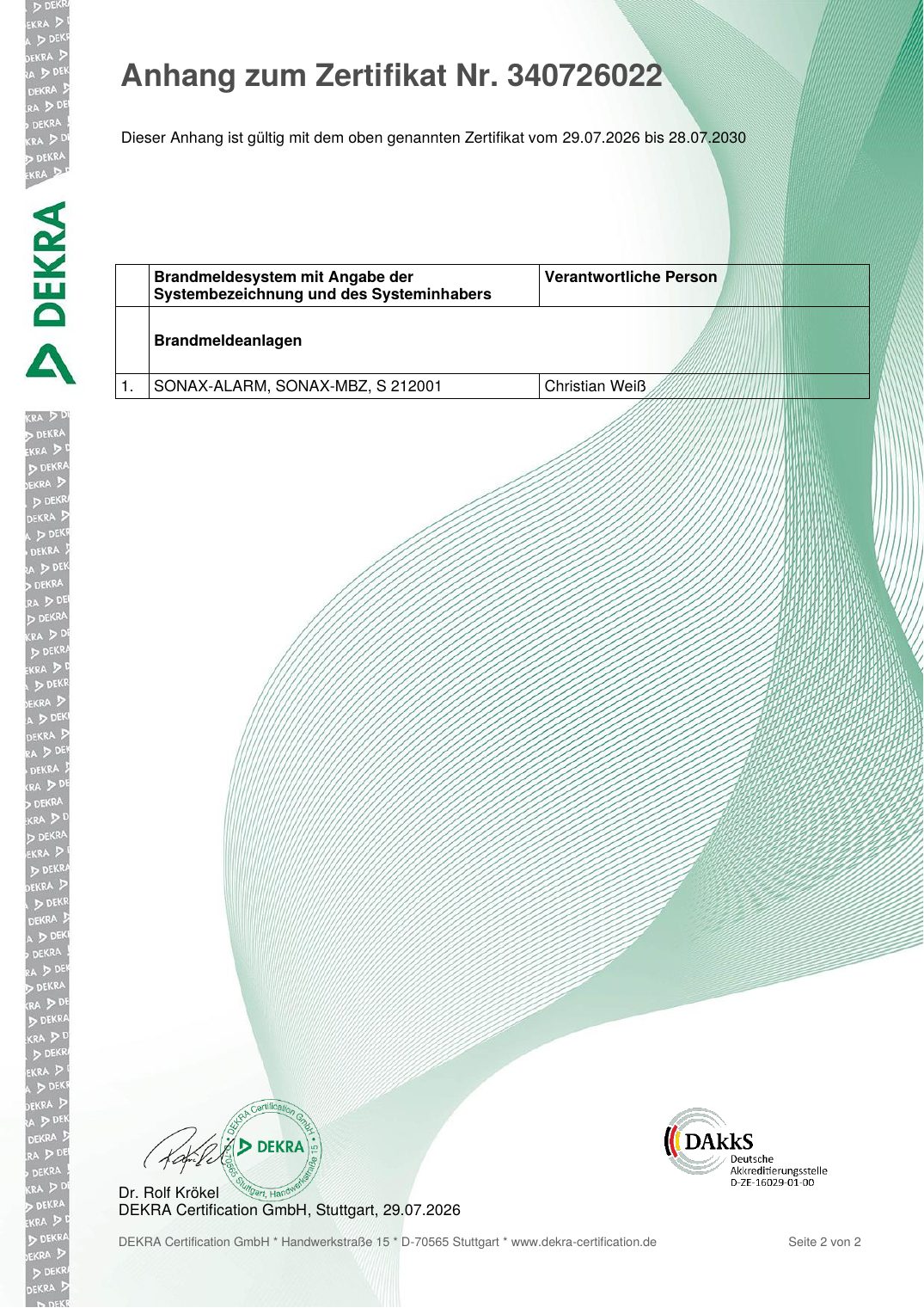Brandmeldeanlagen DIN 14675 – Seite 2